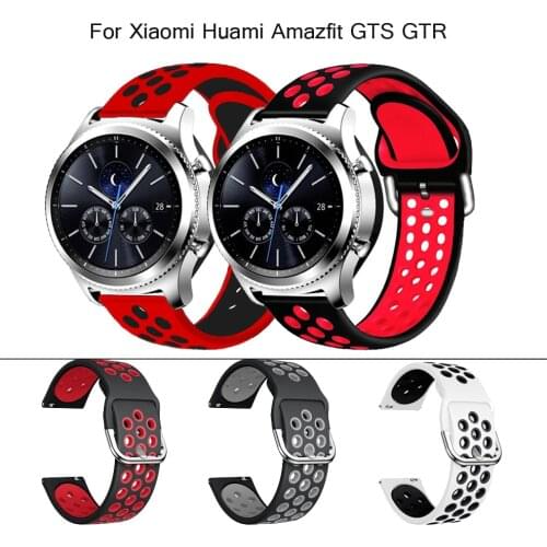 Silicone watch strap band for Huawei GT2 42/46mm sport WatchBands For samsung gear S3 S2 frontier Classic smartwatch Accessories