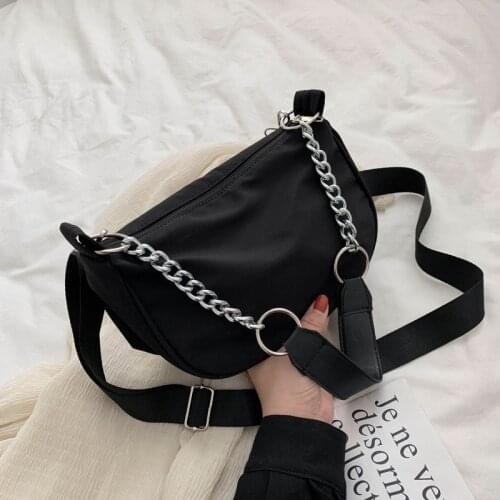 Ladies Shoulder Bag Nylon Waist Bag Outdoor Portable Fashion Sports Daily Picnic Canvas Messenger Bag