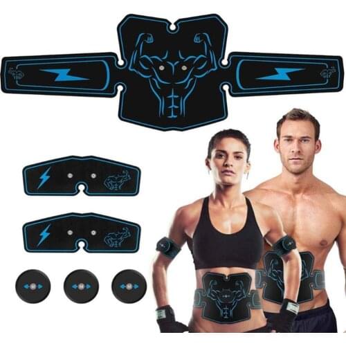 EMS Abdominal Muscle Stimulator Trainer USB Connect Abs Fitness Equipment Training Gear Estimulador Muscular Slimming Massager