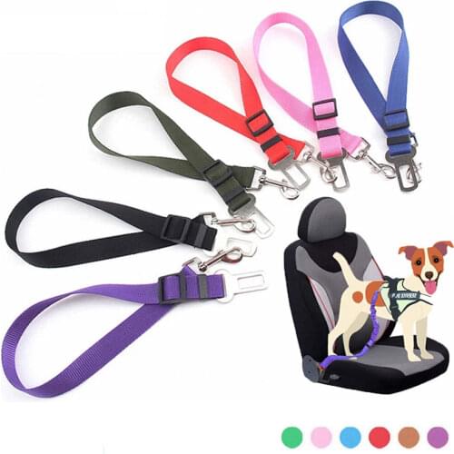 Pet Dog Car Seat Belts Harness Vehicle 1pcs Puppy Adjustable Leader Clip Dog Supplies Safety Dropshipping Pet Products