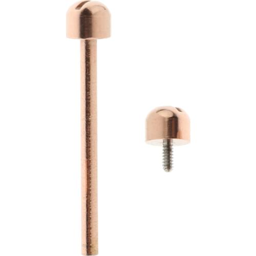 1 Piece Watch Screw Tube Screw Connecting Rose Gold w/Beautiful Design 18mm/20mm/22mm Inner Diameter