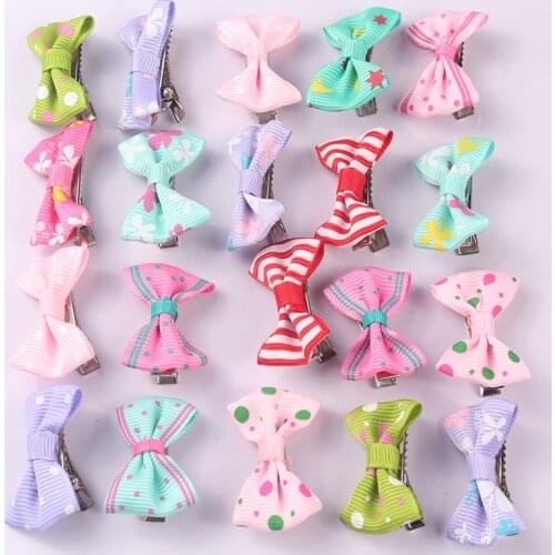 10Pcs/Lot Lovely Cartoon Candy Color Flower Rainbow Hairpins BB Hair Clip for Girl Kids Children Duckbill Hairpin Color Random