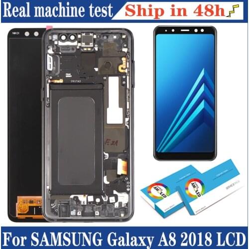 100% Original Amoled 5.6'' Display for Samsung Galaxy A8 2018 A530F Full LCD Touch Screen Digitizer Assembly Repair Parts