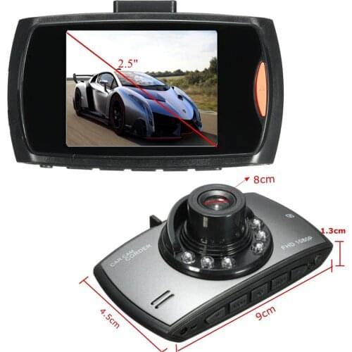 2.5 Inch LCD 1080P Car DVR Camera Dash Cam Video Recorder G-sensor Night Vision Recroder Camcorder Car Accessories Car DVR Camer
