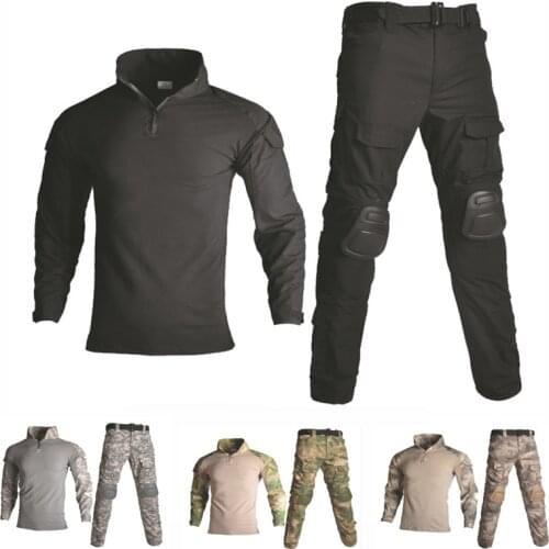 2020 Tactical Camouflage Hunting Clothes Frog Suits Outdoor Sniper Combat Ghillie Suits Army Sets Military Uniform Shirt & Pants