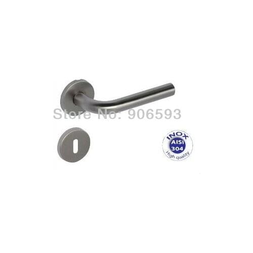 6pairs free shipping Modern stainless steel classic door handle with escutcheon