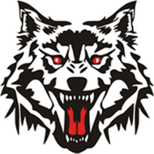 Car styling animal totem stickers ferocious Wolf Head 3d vinyl decals for auto spare tire rear windscreen decoration accessories