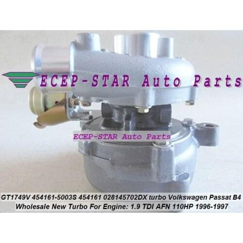 Free Ship GT1749V 454161-0003 454161-0001 454161 028145702D Turbo For Volkswagen VW Passat B4 1.9 TDI AFN 1.9L 1996-97 110KW
