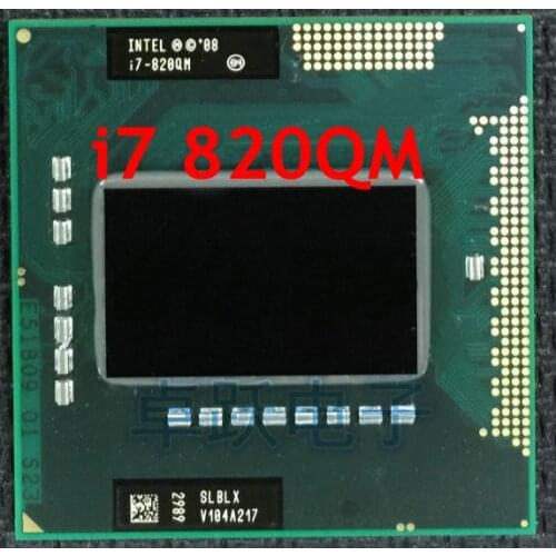 FREE SHIPPING Core i7-820QM Processor (8M Cache,1.73GHz to 3.06Ghz, i7 820QM , SLBLX ) PGA988 TDP 45W Laptop CPU