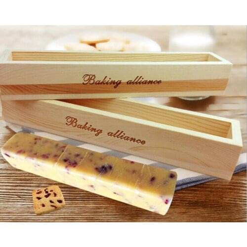 Rectangle Cookie Mould Wooden Biscuit Box of Cookies Mould Shaper 28*5.5*4.5cm