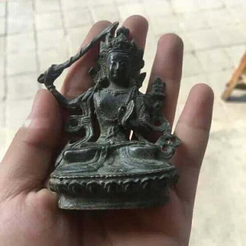 Chinese Tibet Buddha Bronze Statue Buddha of Nepal Old Copper Statue