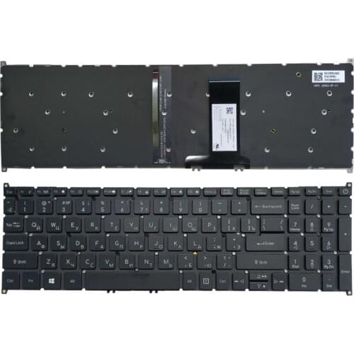 New Laptop Russian Keyboard for Acer Aspire A317-32 A317-51 A317-51G A317-51K A317-51kg RU Balck NO Frame With Backlit