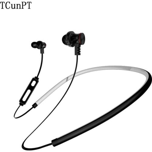 TCunPT Magnetic Wireless Earbuds Bluetooth Sport Stereo Headphones Sweatproof Earphones Super Sound Headset for xiaomi iphone