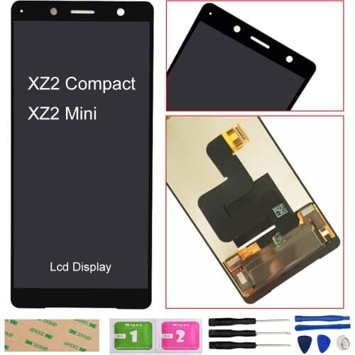 New For Sony Xperia XZ2 Compact LCD Display Touch Screen Digitizer Assembly Replacement For Sony XZ2 Mini LCD Screen