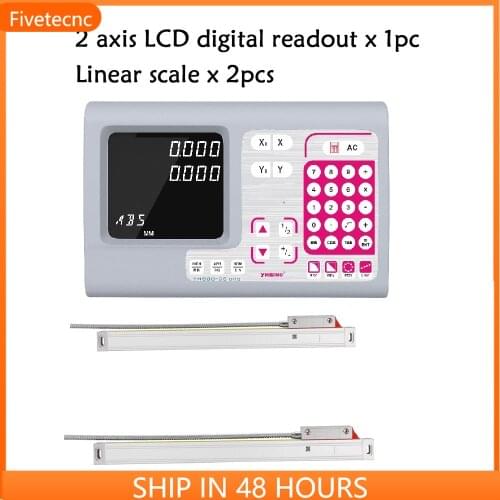 Luxurious LCD digital readout 2 axis 3 axis dro linear scale / slim linear encoder for milling lathe machine