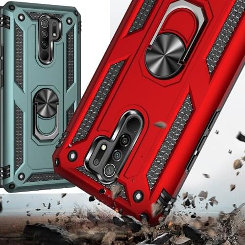 Military Rugged Shield Case For Xiaomi Redmi 9 Armor High impact Drop resistance Cover