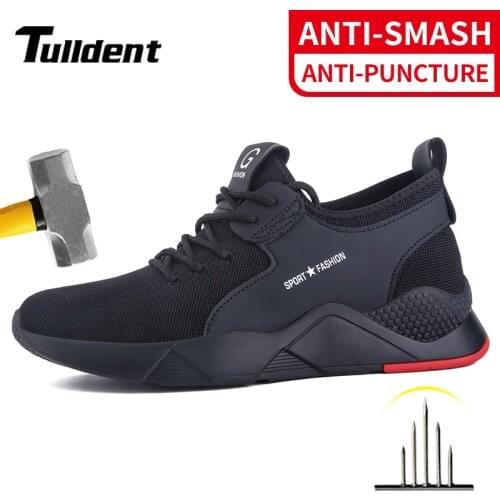 Safety Shoes Men Work Boots Women Steel Toe Cap Sport Snekers Puncture Proof Crash Proof Light Wear Resistant Industrial Quality
