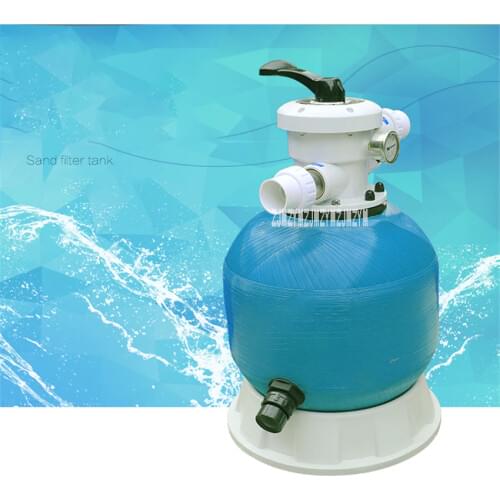 S400 16 Inch Multi Valve Fishpond Sand Tank Filter Water Treatment Swimming Pool Equipment Glass Fiber Winding Structure