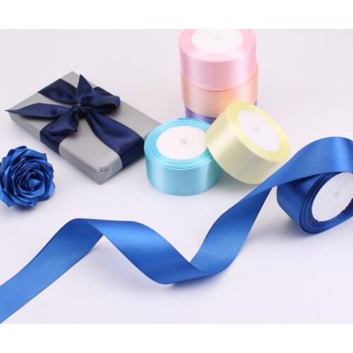 22 meters 38mm 34 Solid Color 25 Yards Satin Ribbons Wedding Decoration Gift Box Packing Wrapping Belt DIY Crafts Accessories