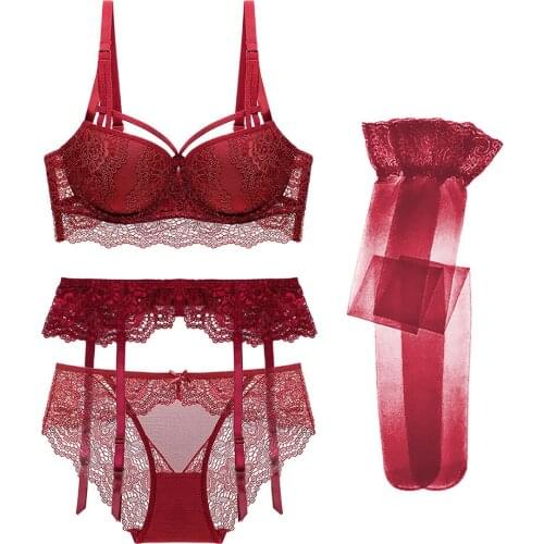 Sexy Steel Holds Bra Passion Tempts Underwear of Lace Appeal High Waist To Seal Lift Stocking To Cover Outfit