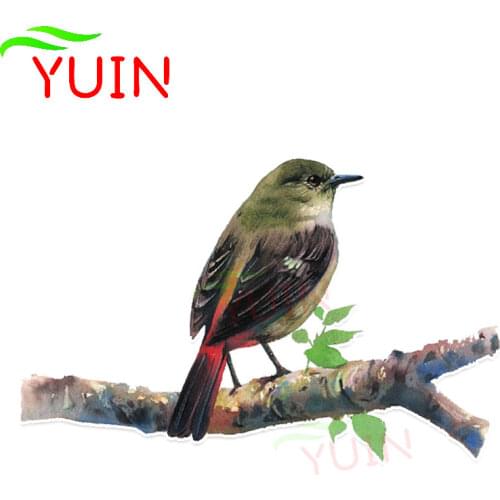 Unique Birds Decor Car Sticker PVC Personalized High Quality Colored Cartoons Anime Cars Accessories Waterproof Decal 10*16cm