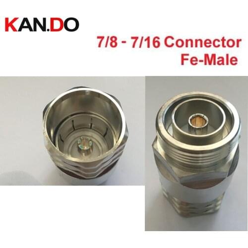 14pcs,7/16 L29 Din Clamp RF coaxial connector Corrugated copper 7/8''cable connector 7/8 to 7/16 L29 feeder for telecom use