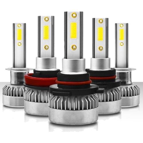LED Car Headlight H1 H7 H8 H11 Auto Fog Lamp 9005 9006 9012 Super Bright Lamps 6000K 20000Lm White Light Bulb Set High Power