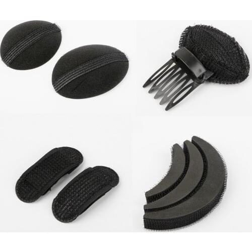 4pcs Fashion Bangs Magic Paste Posts Hair Sticker Clip Magic Tape Fringe Hair Bang Patch Stick For Women Making Tools Sets