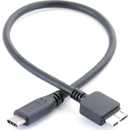 5Gbps Data Connector 30cm USB3.1 Type-C to USB 2.0 Micro B Cable Installa Remove Convenient Simple Adapter Cord