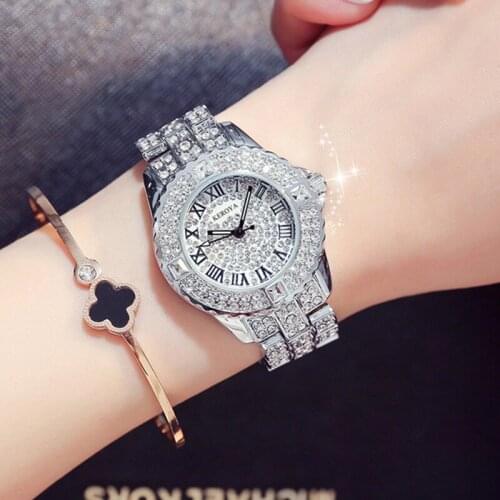 New Rose Gold Watch Luxury Womens Watches Waterproof Ladies Watch Fashion Female Clock Quartz Watch Women Diamond Wristwatch