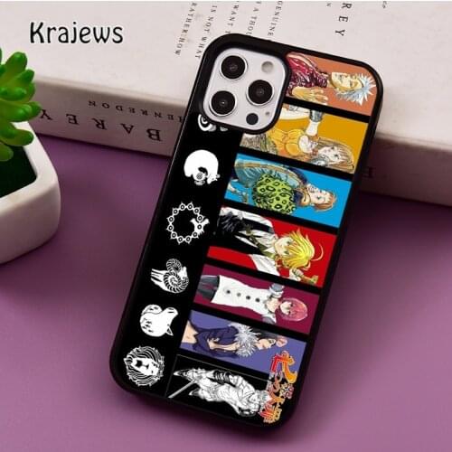 Anime Seven Deadly Sins Collage phone Case For iPhone 5 SE 2020 6S 7 8 Plus 12 mini 11 Pro X XR XS Max Samsung S8 S9 S10 Cover
