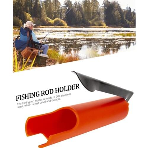 Fishing Rod Holder Portable Fishing Pole Rack For Bank Fishing Outdoor Tool Stainless Steel Fishing Line Holder Accessories