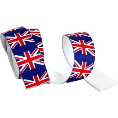 Popular British flag pattern High quality and durable pants skirt belt car decoration color printing rubber band elastic band