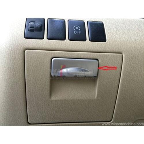 Chrome Glove Box Handle Trim Cover For Toyota Highlander 2015-2016 ABS Car-styling Accessories Mouldings