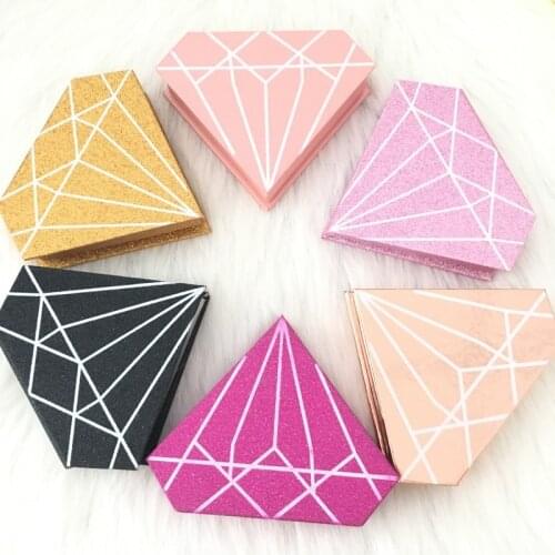 Lash Box 10pcs/lot Diamond Eyelashes Packaging Fit Regular Mink Lashes