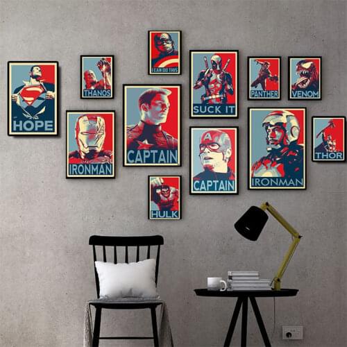 Marvel Superhero Avengers Spiderman Iron Man Print Canvas Painting Poster Wall Art Picture Children Room Mural Home Decor