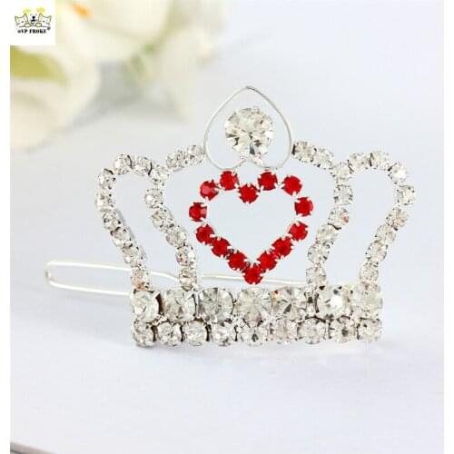 New Fashion Explosion Style Diamond Alloy Crown Hairpin Pet Accessories Cat And Dog Supplies Long-Haired Dogs Teddy