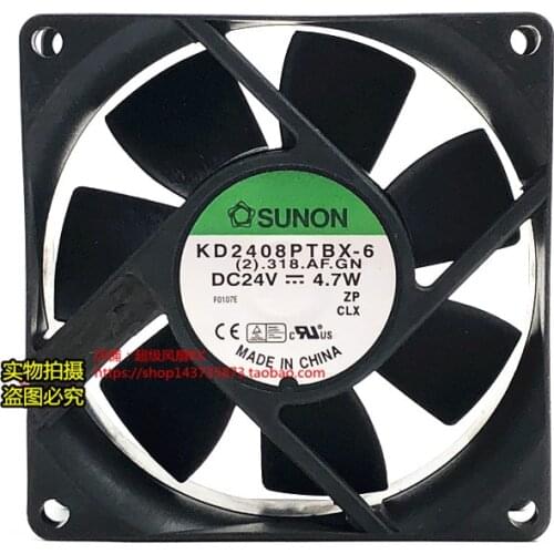Original genuine KD2408PTBX 8025 24V 4.7W 8cm inverter cooling fan