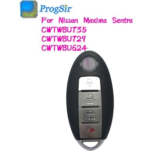 3+1 Button 315 MHz For Nissan Maxima Sentra Smart Proximity Remote Control Key FCCID: CWTWBU624 CWTWBU735 CWTWBU729
