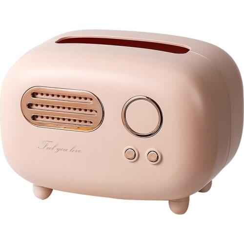 Retro Radio Model Cuteness Tissue Box Bathroom Living room Bedroom Home Decorations