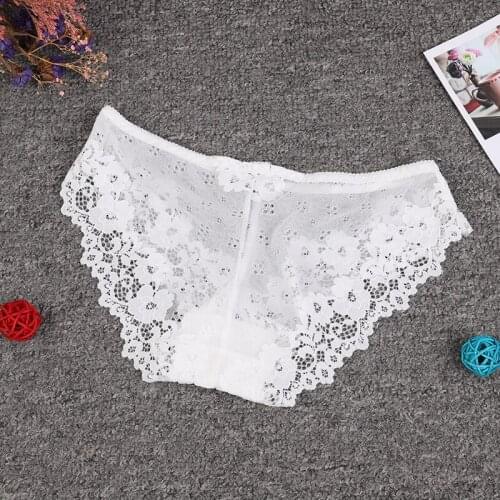 Sexy Lace Panties Women Fashion Cozy Lingerie Tempting Pretty Briefs High Quality Cotton Low Waist Cute Women Underwear