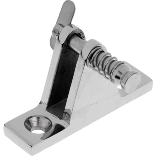 3-Piece Marine Boat Deck Hinge with 3-Piece Eye End Cap Bimini Top Fitting