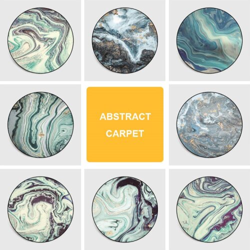 Modern Abstract Printed Carpet for Living Room Nordic Brief Geometric Bedroom Mats 1pcs Soft Non-Slip Rugs for Parlor Hallway