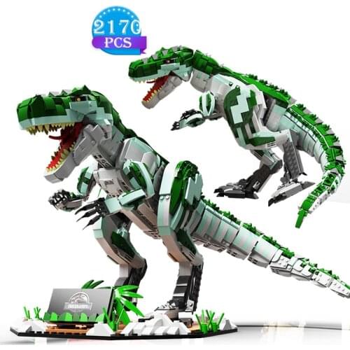 Ideas Animals Series Building Blocks Technical Expert Jurassic Dinosaur Assembly Tyrannosaur Model Bricks Set Toys Boys Gifts