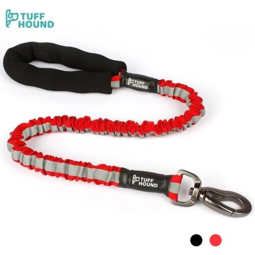 TUFF HOUND Reflective Telescopic Traction Rope No Pull Dog Leash Hand-held Nylon Elastic High Quality Leash for Outdoor Sports