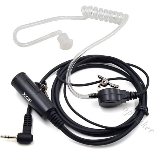 XQF 2.5mm 1 Pin VOX Acoustic Tube Earpiece Headset Mic PTT for Motorola Talkabout Portable Radio T5428 T5420 TLKR T80 T60 T8 T7