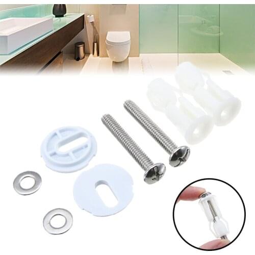 1 Set Well Nut Blind Hole Fixings Toilet Cover Screws Universal Toilet Seat Hinges Commode Cover Screw For Hardware Accessories