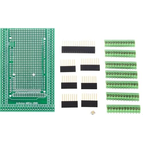 1Set Durable Terminal Block MEGA-2560 Prototype Screw Terminal Block Shield Board Female Header Sockets Kit For Arduino