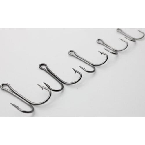 20PCS/SET Durable Use Carbon Steel Fishing Hooks Crank Hook Fly Tying Double Hook For Lure Fishing Accessories Dropshipping