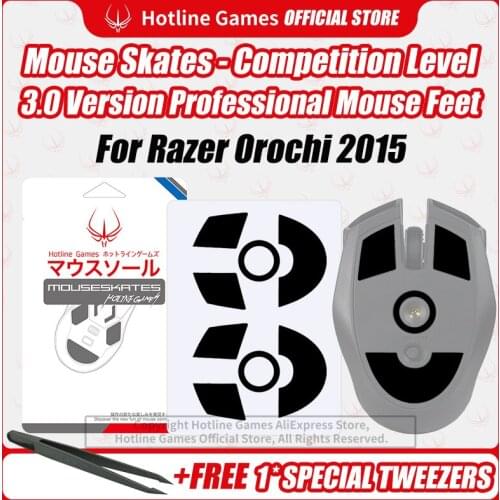 Hotline Games 3.0 Competition Level Mouse Skates Mouse Feet Pad for Razer Orochi Mouse 0.28mm/0.6mm Thickness